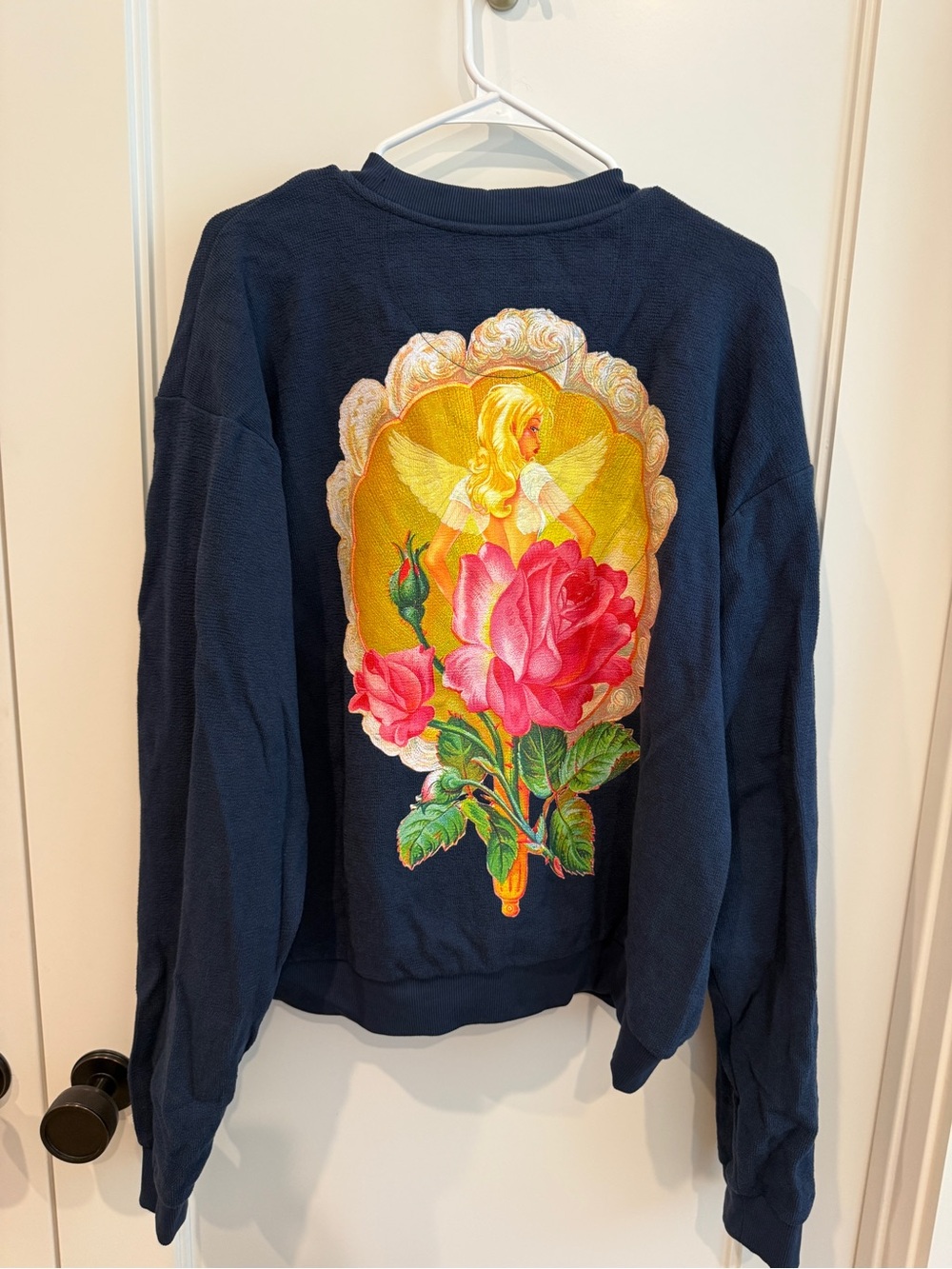 Boys Lie Navy Crewneck Sweatshirt (see back also)
